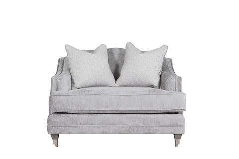 Belvedere Silver Snuggle Chair