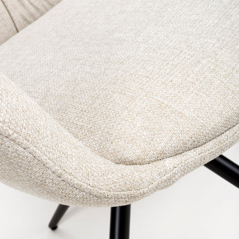 Boden Easy Clean Fabric Carver Chair