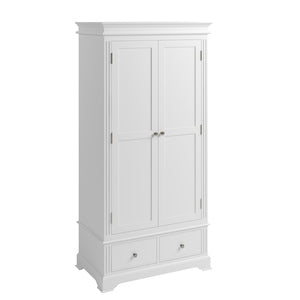 Boston Bedroom White 2 Door Wardrobe