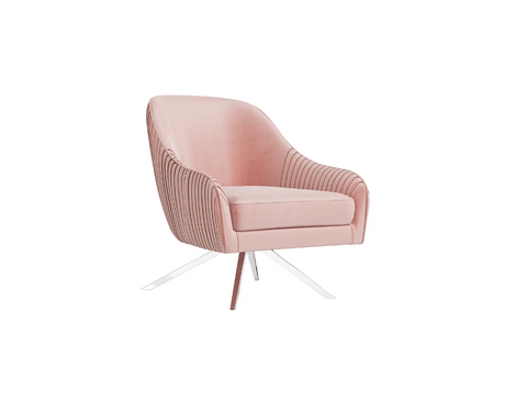 Bianca Pink Lounge Accent Chair