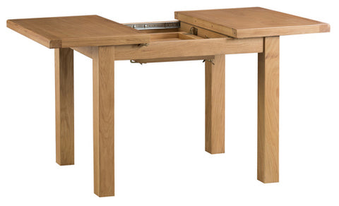 County Oak 1m Butterfly Extending Table with Metal Runner