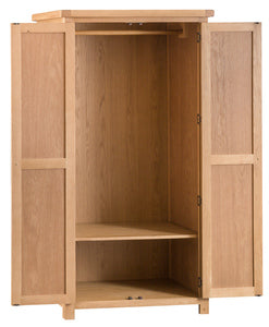 County Oak 2 Door Wardrobe