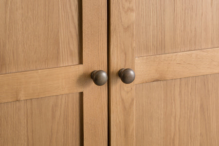 County Oak 2 Door Wardrobe