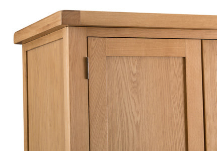 County Oak 2 Door Wardrobe