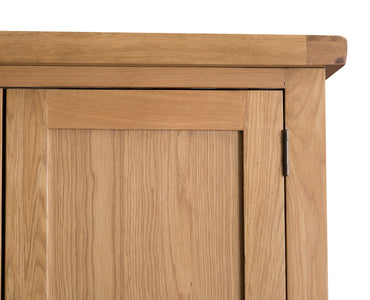 County Oak 2 Door Wardrobe