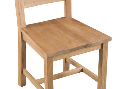 County Oak Ladder Back Chair Wooden Seat