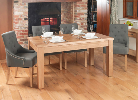 Mobel Hidden Extending Oak Dining Table 150 to 200cm 4-8 Seater