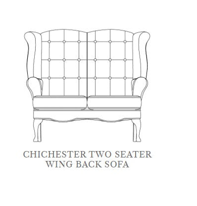 Shackletons Chichester Wingback 2 Seater Sofa