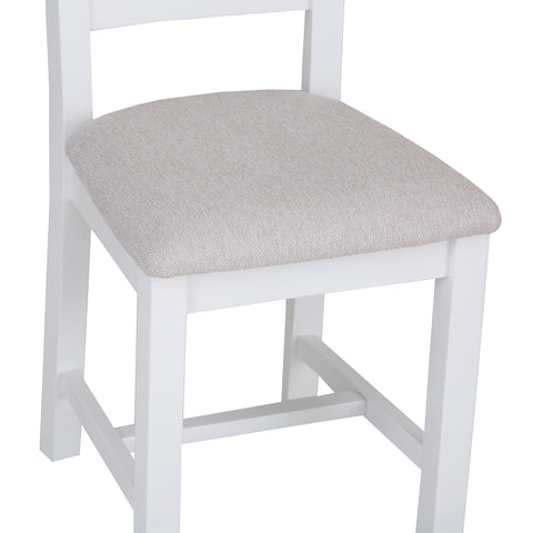 Easterly 120cm Butterfly Extending White Dining Table Set with Chairs