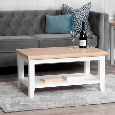 Easterly Small White Coffee Table