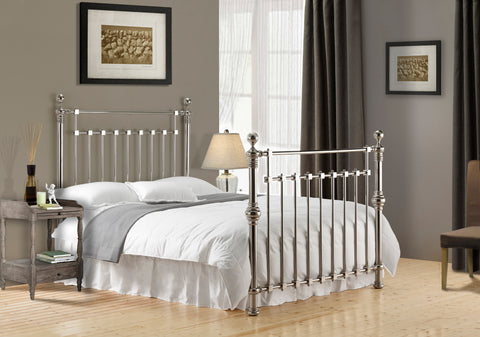 Edward Chrome Metal Bed Frame