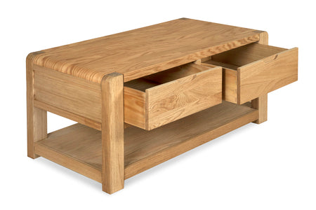 Bergen Oak Coffee Table and Nest of Tables Bundle