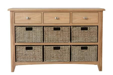 Granby 3 Drawer 6 Basket Unit