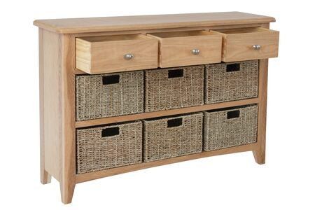 Granby 3 Drawer 6 Basket Unit