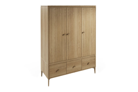 Hadley Natural 3 Door Wardrobe