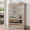 Jessica Mirrored Tall Chest of Drawers