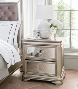 Jessica Mirrored Bedside Table
