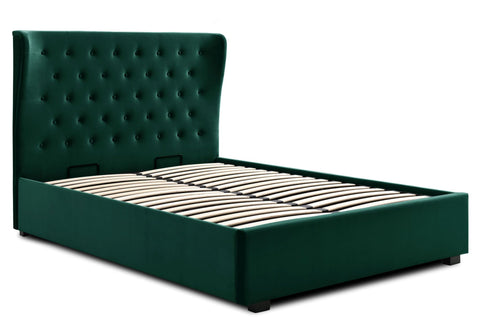 Kensington Velvet Ottoman Bed