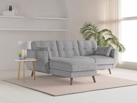 Oslo Grey Corner Sofa Bed