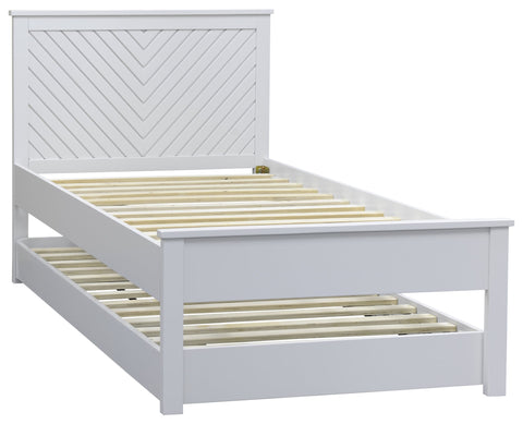 Painted Chevron Guest Bed