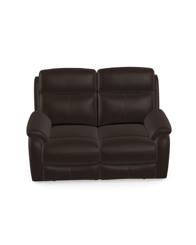 Kendra 2 Seater Sofa in Leather Ranch Oak