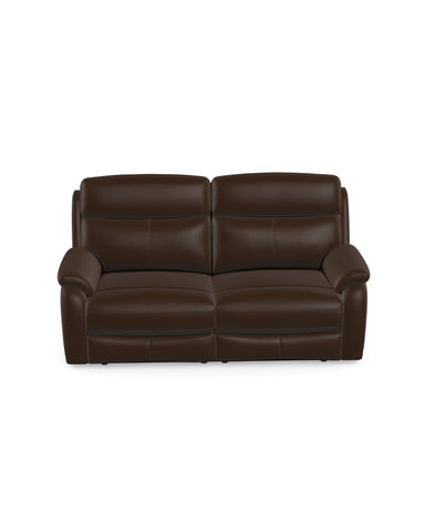 Kendra 3 Seater Manual Recliner in Leather Dolce Coffee