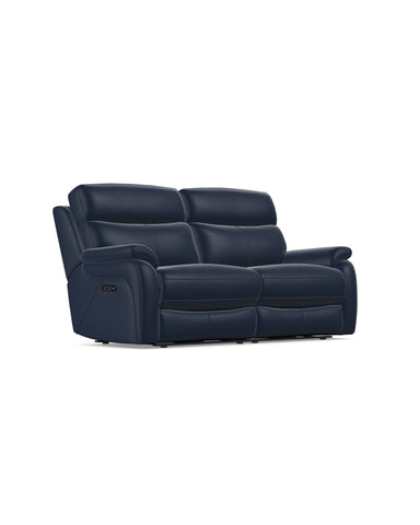 Kendra 3 Seater Power Recliner in Leather Moda Atlantic