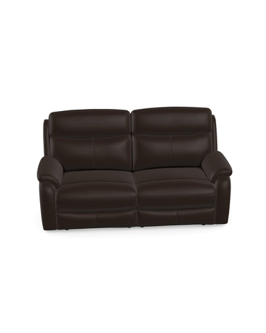 Kendra 3 Seater Manual Recliner in Leather Ranch Oak