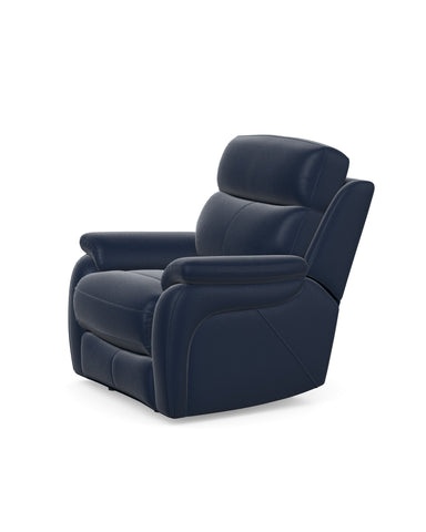 Kendra Chair Manual Recliner in Leather Moda Atlantic