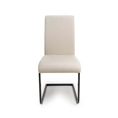 Loft Taupe Dining Chair Black Leg