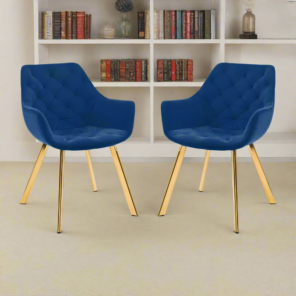 Lorenzo Dining Chairs - Blue - Sold in pairs