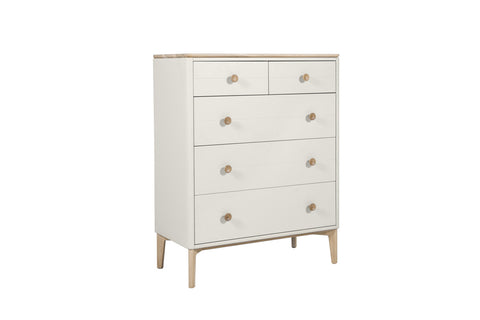 Marlow Taupe 5 Drawer Chest of Drawers