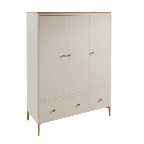 Marlow Taupe 3 Door Wardrobe