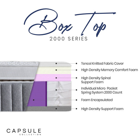 Capsule 2000 Box Top Mattress - Julian Bowen