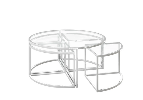 Omari Glass Grande Coffee Table Set