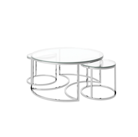 Orlando Glass Coffee Table Set