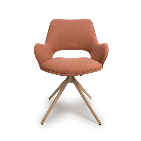 Perth Easy Clean Brick Fabric Swivel Chair (Sold in Pairs)