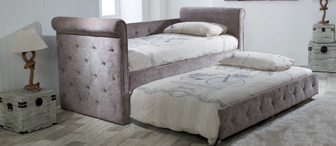 Zodiac Mink Fabric Day Bed & Trundle