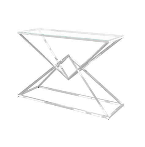 Prism Glass Console Table