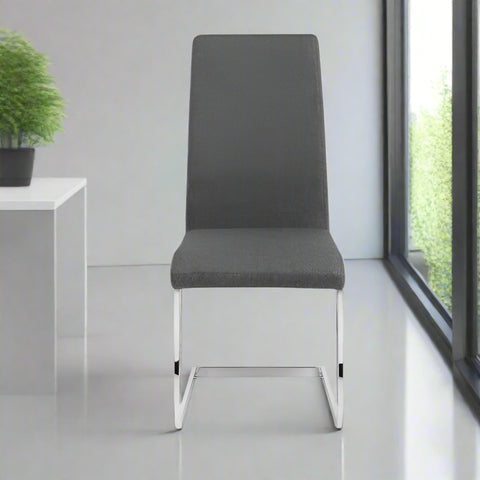 Roma Cantilever Dining Chairs Slate Grey - Sold in pairs
