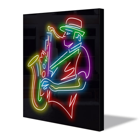 Saxophone Player Neon Sign