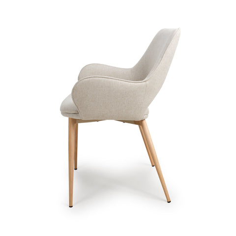Sydney Easy Clean Natural Fabric Chair