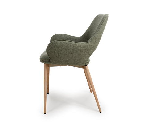 Sydney Easy Clean Sage Fabric Chair