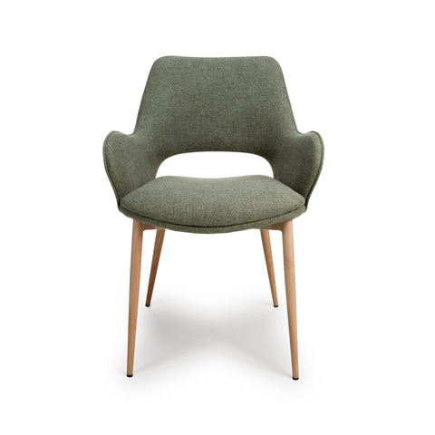 Sydney Easy Clean Sage Fabric Chair