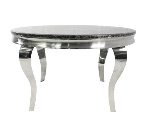 Louis 1.3m Round Marble Dining Table