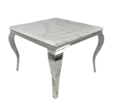 Louis 1.0m Square Marble Dining Table