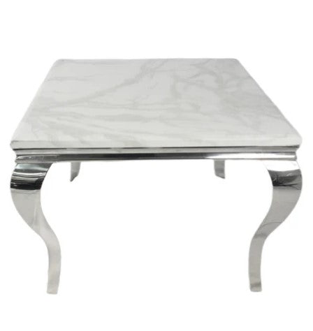 Louis 1.0m Square Marble Dining Table