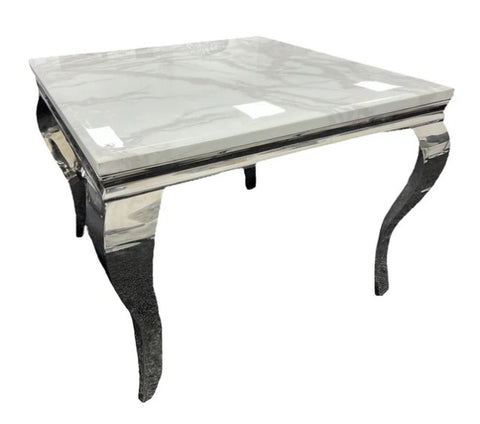 Louis 1.0m Square Marble Dining Table