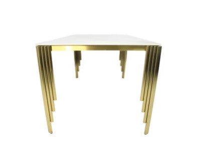 Dayfair Gold 1.8m Marble Dining Table