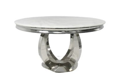 Chelsey 1.3m Round Marble Dining Table